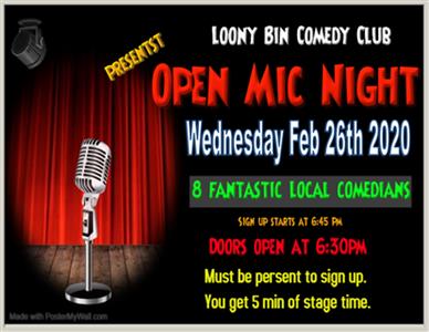 Open Mic  Feb 26th 2020